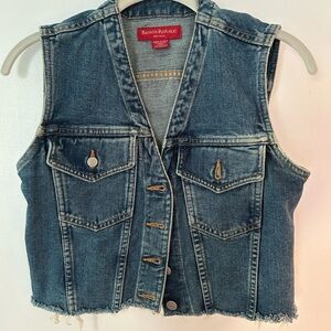 Banana Republic Blue Denim vest